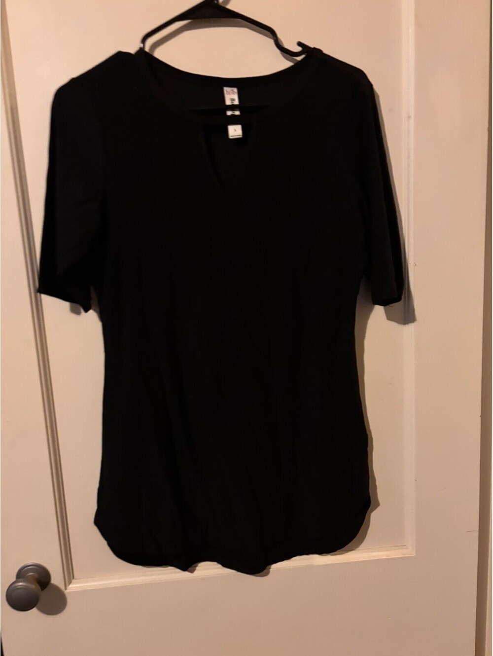 Bobeau Boutique black short sleeve blouse Small